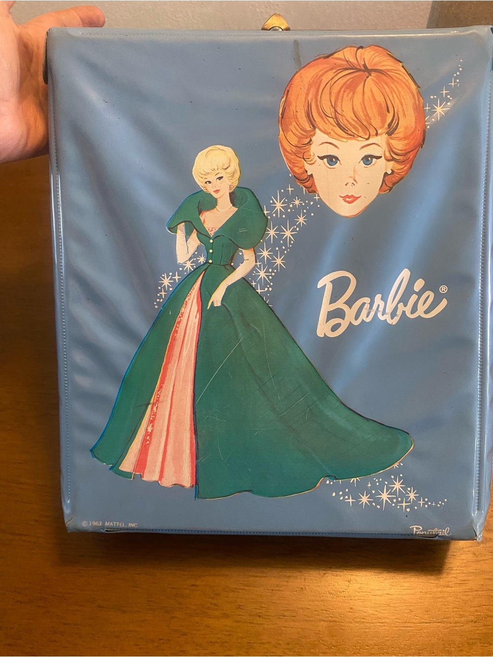 Vintage Barbie 1963 Mattel Inc. Fashion Doll Case With Barbie and accessories